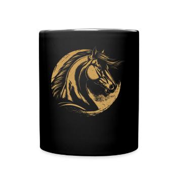 Motivational horse - Full Colour Mug - black - Front