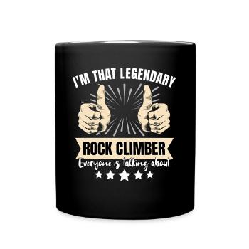 Grimpeur légendaire - Mug uni - noir - Devant