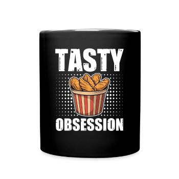 Ailes de poulet chaudes et épicées Tasty Obession - Mug uni - noir - Devant