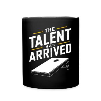 Cornhole Spruch Lustiges Cornhole Geschenk - Tasse einfarbig - Schwarz - Vorne