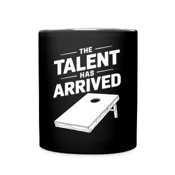 Cornhole Spruch Lustiges Cornhole Geschenk - Tasse einfarbig - Schwarz - Vorne