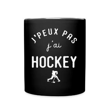 Hockey Je peux pas j ai Hockey sur glace sport - Mug uni - noir - Devant