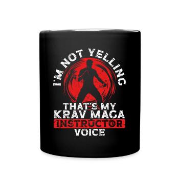 Krav Maga Martial Arts Krav Maga Teacher - Full Colour Mug - black - Front