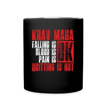 Krav Maga Kampfsport Kampfsportarten - Tasse einfarbig - Schwarz - Vorne