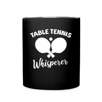 Table Tennis Flüsterer - Tasse einfarbig - Schwarz - Vorne
