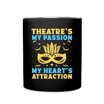 Théâtre musical Mes passions Théâtre - Mug uni - noir - Devant
