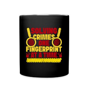 Forensic Science Major Solving Crimes One - Full Colour Mug - black - Front