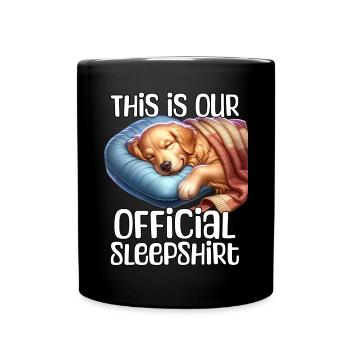 Chemise de nuit Funny Retriever - Mug uni - noir - Devant