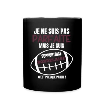 Supportrice Bordelaise Rugby - Mug uni - noir - Devant