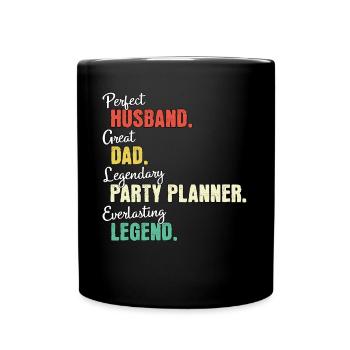Party Planner Dad - Full Colour Mug - black - Front