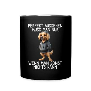 Funny Dog Saying Animal Lover Funny Dog Dog - Full Colour Mug - black - Front
