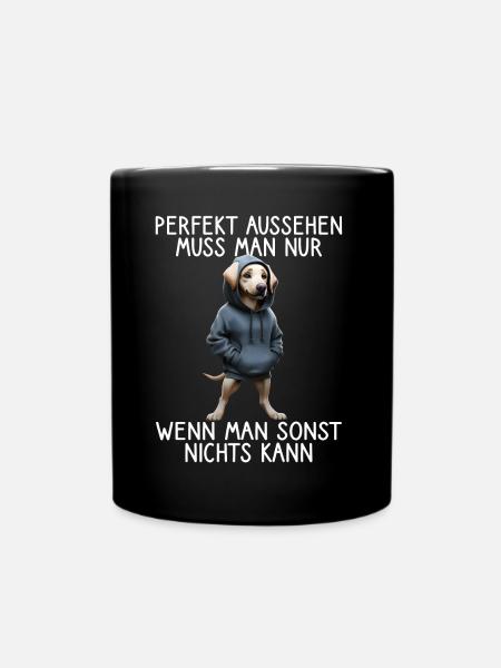 Funny Dog Saying Animal Lover Funny Dog Dog - Full Colour Mug - black