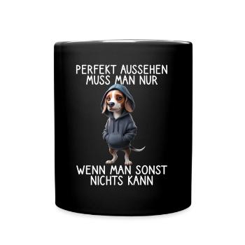 Funny Dog Saying Animal Lover Funny Dog Dog - Full Colour Mug - black - Front