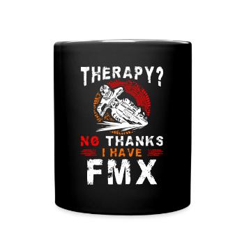 Thérapie de conduite de motard tout-terrain ? Non merci, j’ai de la saleté - Mug uni - noir - Devant
