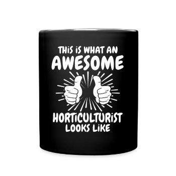 Gartenbauer - Tasse einfarbig - Schwarz - Vorne
