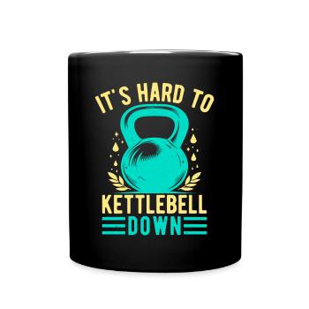 Les fanatiques de fitness sont difficiles à descendre avec kettlebell - Mug uni - noir - Devant