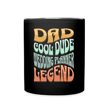Dad Wedding Planner - Full Colour Mug - black - Front