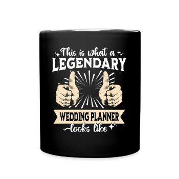 Legendary Wedding Planner - Full Colour Mug - black - Front