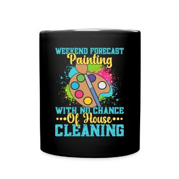 Artist Painter Graphic Weekend Painting Art Gift - Tasse einfarbig - Schwarz - Vorne