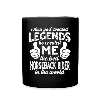 Best Rider Rider Legend - Full Colour Mug - black - Front