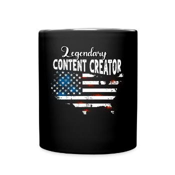 Créateur de contenu US - Mug uni - noir - Devant