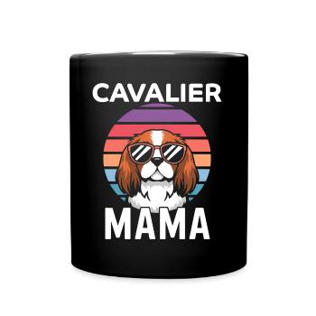 Cavalier King Charles Spaniel Disant Maman Cadeau - Mug uni - noir - Devant