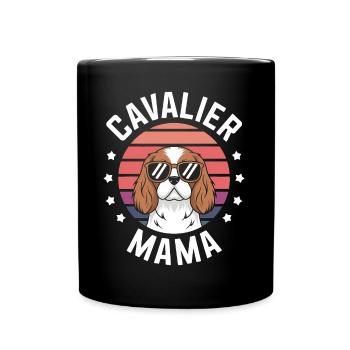 Cavalier King Charles Spaniel Disant Maman Cadeau - Mug uni - noir - Devant
