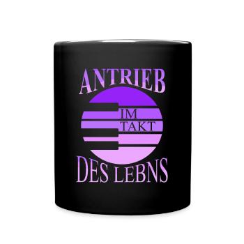 Klavier Pianist Antrieb Takt Des Lebens Piano - Tasse einfarbig - Schwarz - Vorne