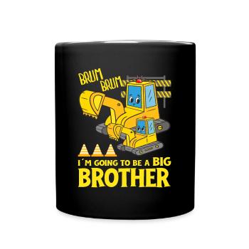 Excavator Child Ready Going To Be A Big Brother - Tasse einfarbig - Schwarz - Vorne