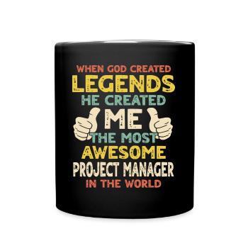Project managers - Full Colour Mug - black - Front