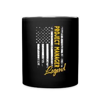 Project Manager Legend - Full Colour Mug - black - Front