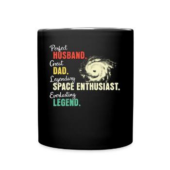 wSpace Enthusiast Dad - Full Colour Mug - black - Front