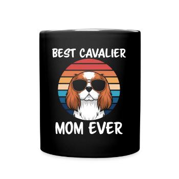 Cavalier King Charles Spaniel Disant Maman Cadeau - Mug uni - noir - Devant