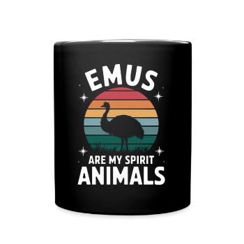 Emu Saying Australia Emus Funny Emu Gift - Full Colour Mug - black - Front