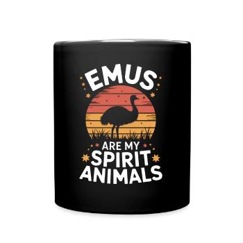 Emu Saying Australia Emus Funny Emu Gift - Full Colour Mug - black - Front