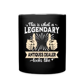 Legendary antique dealer - Full Colour Mug - black - Front