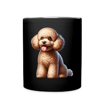 Poodle - Full Colour Mug - black - Front