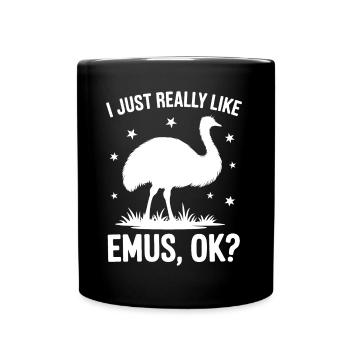 Emu Saying Australia Emus Funny Emu Gift - Full Colour Mug - black - Front