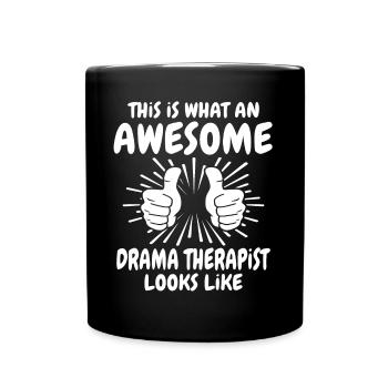 Thérapeute par le théâtre - Mug uni - noir - Devant