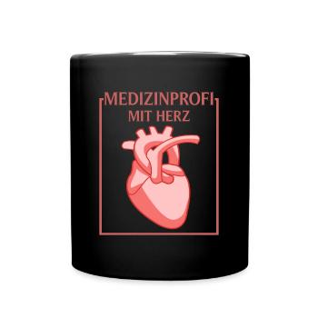 MFA Medizinprofi Medizinische Fachangestellte - Tasse einfarbig - Schwarz - Vorne