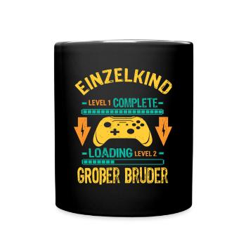 Only Child Complete - Loading Big Brother 2026 - Full Colour Mug - black - Front