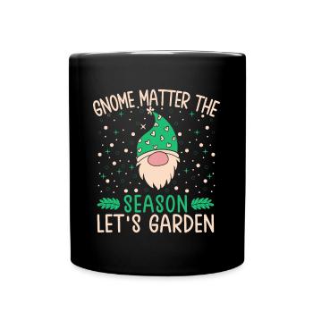 Garden Gnome Costume Matter The Season - Full Colour Mug - black - Front