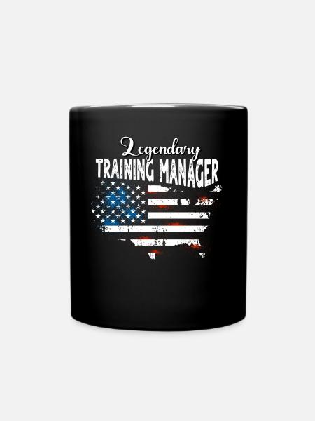 Schulungsleiter US - Tasse einfarbig - Schwarz