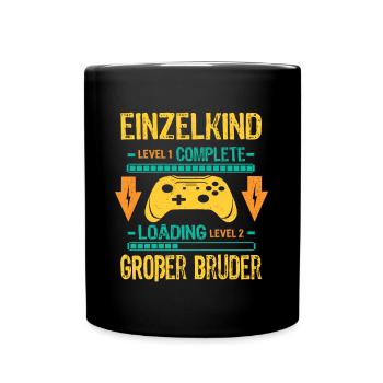 Only Child Complete - Loading Big Brother 2026 - Full Colour Mug - black - Front