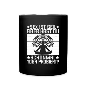 Pilates Enthusiasts Sex Is Horny But Do You Have Yoga - Full Colour Mug - black - Front
