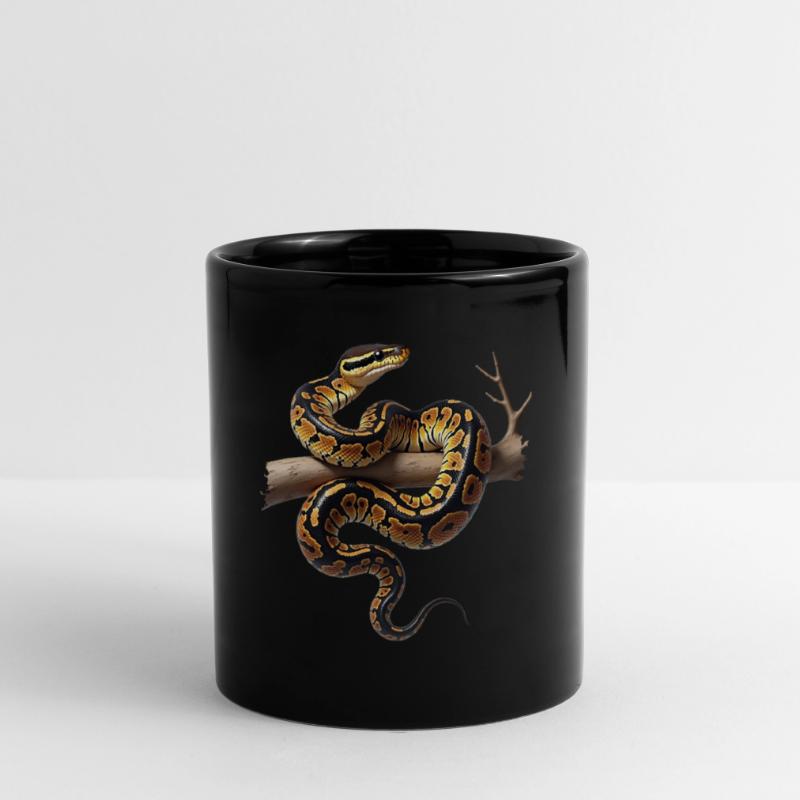 Königspython Schlangen Liebhaber Terrarium Python Tasse einfarbig