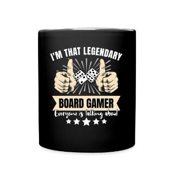 Joueur de plateau légendaire - Mug uni - noir - Devant