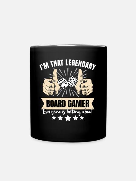 Legendärer Brettspieler - Tasse einfarbig - Schwarz