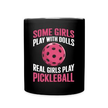 Pickleball Dire Fille Blague Pickleball Cadeau - Mug uni - noir - Devant