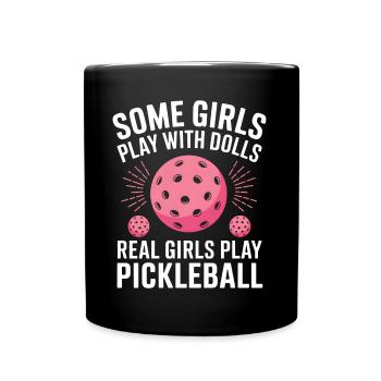Pickleball Saying Girl Joke Pickleball Gift - Full Colour Mug - black - Front